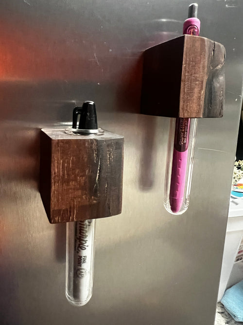 Magnetic Walnut Vase