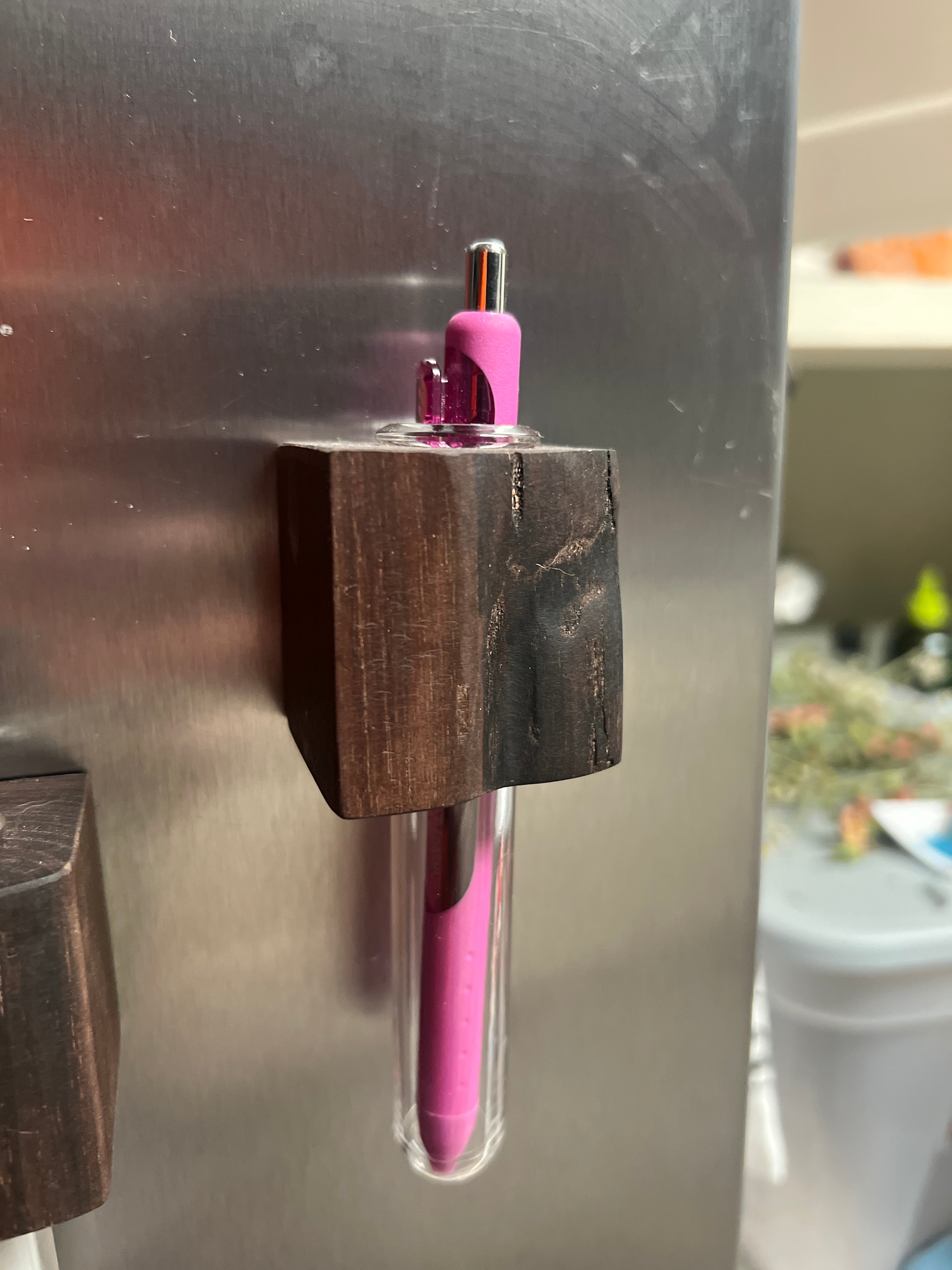 Magnetic Walnut Vase